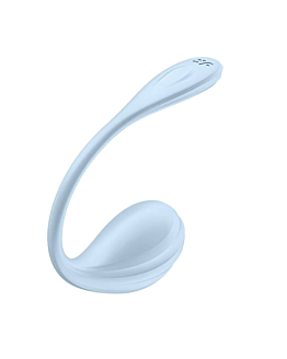 Satisfyer Smooth Petal light blue wibrujące jajko