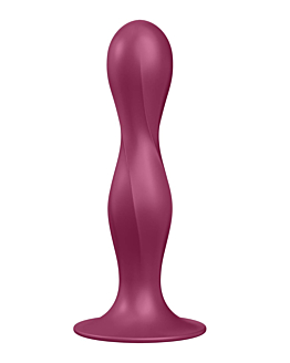 Satisfyer Double Ball-R Red - Dildo con sfere geisha