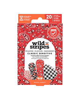 Wild Stripes Classic Sensitive Fashion Zestaw plastr&oacute;w do sk&oacute;ry wrażliwej, 20 szt.