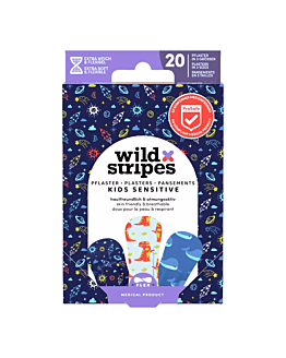 Wild Stripes Kids Sensitive Space Zestaw plastr&oacute;w dla dzieci, 20 szt.
