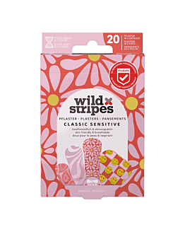 Wild Stripes Classic Sensitive Pastel Fun Zestaw plastr&oacute;w do sk&oacute;ry wrażliwej, 20 szt.