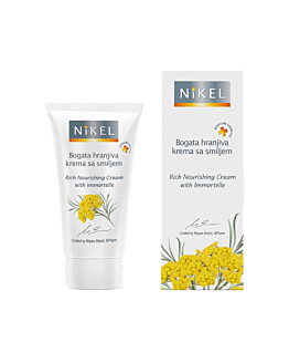 Nikel, Bogaty krem odżywczy do twarzy z wyciągiem z kwiatu Immortelle, 50 ml