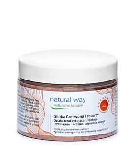 Natural Way Glinka czerwona Ecocert na naczynka