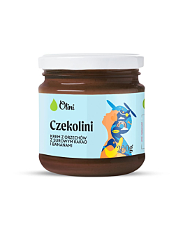 Olini CZEKOLINI Krem z orzechów arachidowych z kakao i bananami 200 g