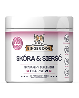 Ginger Dog Skóra i Sierść - piękna i zdrowa sierść przekąski 180 g