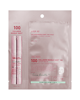 VT COSMETICS Collagen Reedle Shot 100 2-Step Mask 1 szt - dwuetapowa kuracja do twarzy