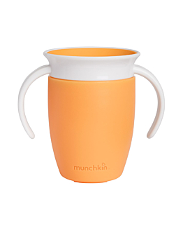 Munchkin Miracle 360° kubek treningowy z uchwytami, pomarańczowy, 207 ml