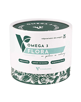 Vivoplena Omega 3 Flora DHA z alg Revervia wegańska omega-3, 60 kapsułek