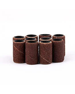 AlleMed Kapturki Ścierne Do Manicure I Pedicure Cylinder 6 mm Gradacja #150 Brązowe 10 szt.