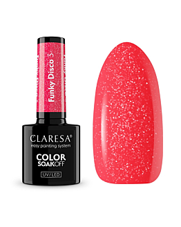 Claresa Soak Off UV/LED Funky Disco lakier hybrydowy 3, 5g