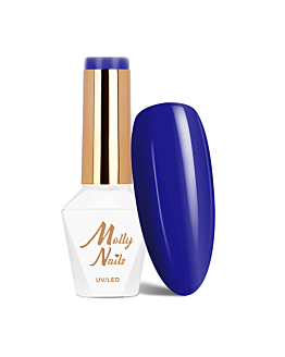 MollyNails Power Flower Blue Hydrangea Lakier Hybrydowy UV LED Nr 727 8 g