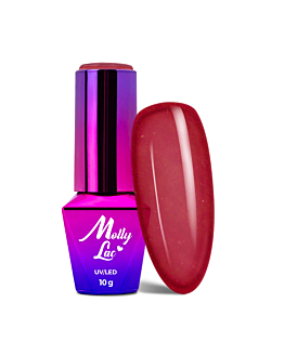 MollyLac Hearts And Kisses Lakier Hybrydowy UV LED Nr 195 Dazzling Heart 10 g