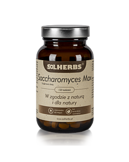 SOLHERBS Saccharomyces Max 120 tabletek