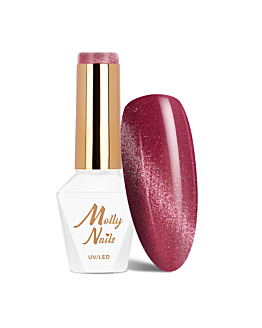 MollyNails Cat Eye Crystal Water Nr 166 Lakier Hybrydowy UV LED 8 g
