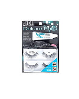 Ardell Deluxe Pack zestaw sztucznych rzęs Black 2 pary