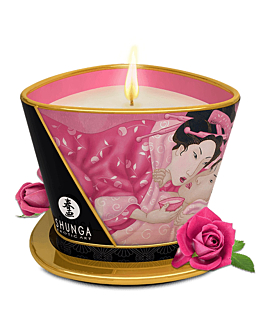 Shunga Świeca Do Masażu O Zapachu Różanych Aphrodisia Massage Candle 170 Ml