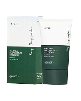 ANUA HEARTLEAF SILKY MOISTURE SUN CREAM SPF 50+ PA++++ 50 ml  - krem z filtrem