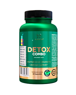 Lanco Nutritions Detox Combo, Oczyszczanie Organizmu Z Toksyn I Zdrowie Wątroby, 60 kaps.