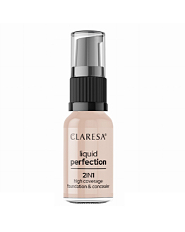 Claresa Liquid Perfection 2w1 korektor i podkład kryjący 103 Cool Medium, 18g