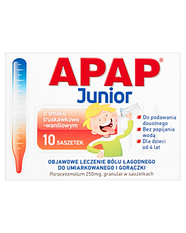 Apap Junior 250 mg Saszetki 