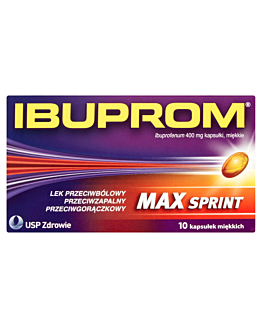Ibuprom MAX Sprint 400 mg, 10 kapsułek