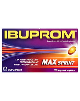 Ibuprom MAX Sprint 400 mg, 20 kapsułek