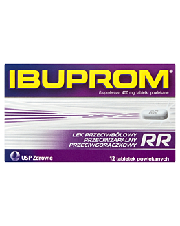 Ibuprom RR MAX tabletki powlekane 400 mg, 12 tabl.