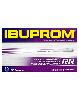Ibuprom RR MAX tabletki powlekane 400 mg, 24 tabl.