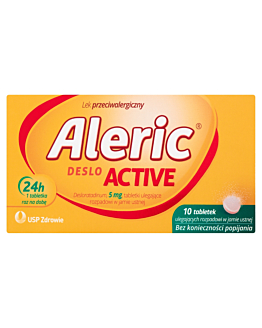 Aleric Deslo Active 5mg Na alergię i katar sienny, Tabletki