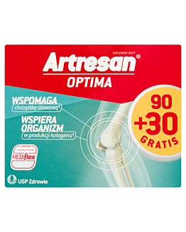 Artresan Optima 90+30 Gratis, Preparat na wzmocnienie stawów, Kapsułki