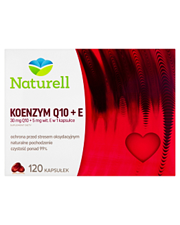 Naturell Koenzym Q10 + Witamina E, Kapsułki