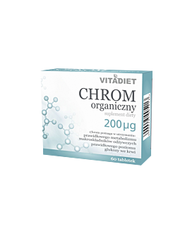VITADIET Chrom organiczny 200 μg 60 tabletek