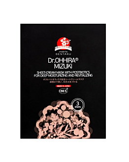 Dr. Ohhira Mizuki Maska w płachcie Krem z postbiotykami, 3 Sztuki