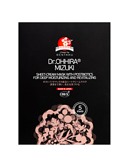 Dr. Ohhira Mizuki Maska w płachcie Krem z postbiotykami, 5 Sztuk