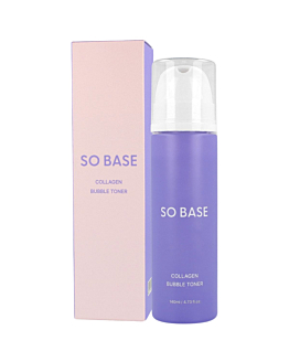 So Base Collagen Bubble Toner, Rozświetlający tonik w piance z kolagenem i peptydami, 140ml