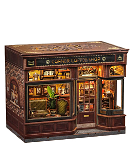 Habarri Miniaturowy domek Book Nook - Zapach kawy