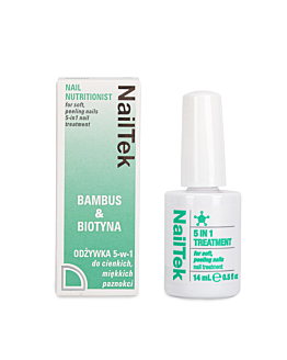 NailTek Nutritionist Bamboo And Biotin Odżywka Do Paznokci Wzmacniająca 5w1 14 ml