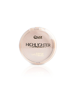Quiz Cosmetics Color Focus Highlighter Powder puder rozświetlający wzbogacony witaminą E N°01 Pink, 10g