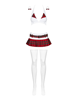 Obsessive Schooly kokieteryjny strój 5-częściowy L/XL