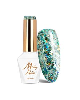 MollyNails Crushed Diamonds Glammy Chic Lakier Hybrydowy UV LED Nr 537 8 g