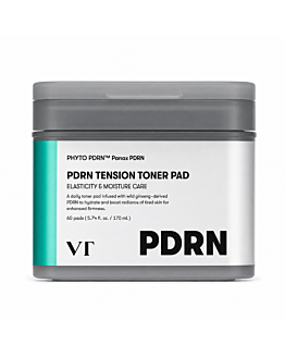 VT COSMETICS PDRN Tension Toner Pad, ujędrniająco-nawilżające płatki do twarzy z PDRN, 60 szt