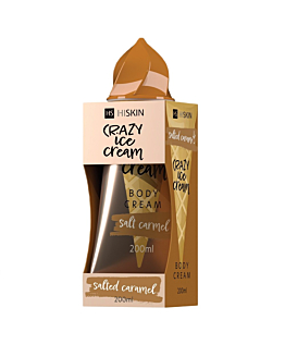 HiSkin Crazy Ice Cream krem do ciała Słony Karmel, 200ml