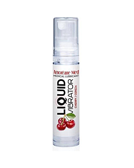Wibrator w płynie Liquid Vibrator Cherry 10ml Amoreane