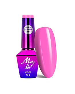 MollyLac Power Flower Lakier Hybrydowy UV LED Nr 724 Fuchsia 10 g