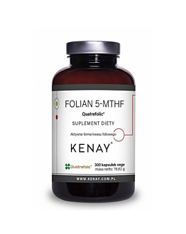 Kenay Suplement diety folian 5-MTHF zawierający aktywny kwas foliowy