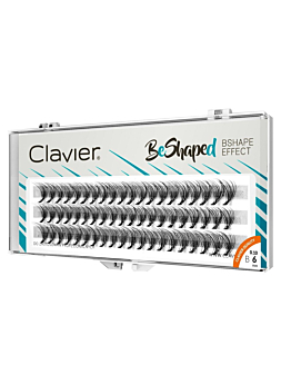 Clavier BeShaped jedwabne kępki rzęs skręt B 10D 6mm