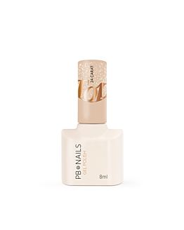 PB Nails Top do żeli i hybryd 24 Carat Top Coat 8ml