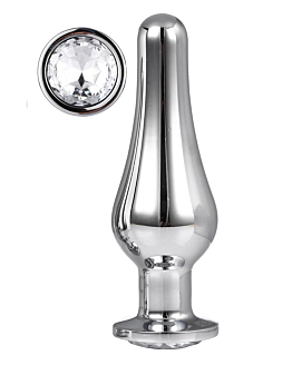 Korek Analny Gleaming Love Silver Pleasure Plug L Dreamtoys