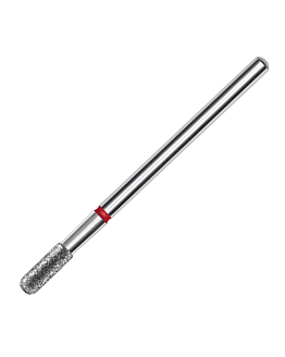 Staleks Pro Expert Frez Diamentowy Zaokrąglony Walec Do Skórek 2,3/6,5 mm Czerwony