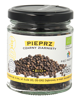 Pięć Przemian Pieprz czarny ziarnisty bezglutenowy BIO 100 g